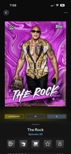 Topps WWE Slam 2026 Splendor Pink Burst Kaleidoscope The Rock /10 picture