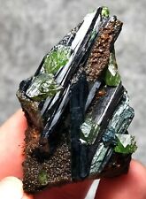 70g Natural Vivianite ludlamite Quartz Crystal Mineral Samples /Brazil picture