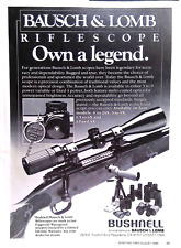 Print Ad Bushnell Bausch & Lomb Riflescope Own a Legend Made to Last 1984 picture