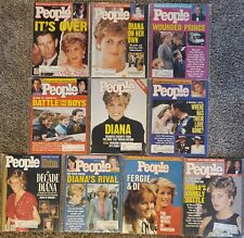 Lot of 10 PEOPLE MAGAZINES featuring Princess Diana Of Wales picture