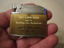 VINTAGE KAY-CEE AUTOMATIC LIGHTER  - OAK LAWN BOWL 225 CLUB - WORKS - BBA16 picture