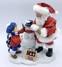 Hollydays Possible Dreams Pepsi Santa With Snowman & Little Boy NO STYROFOAM picture