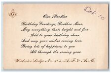 Waterloo Iowa IA Postcard Our Brother Birthday Greetings c1905 Vintage Antique picture