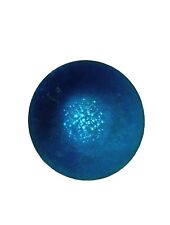 Enamel Blue On Copper Modern Art Plate 7 In Circumference  picture