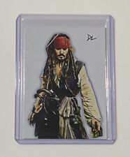 Captain Jack Sparrow Limited Edition Artist Signed Johnny Depp Trading Card 6/10 picture