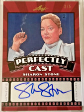 SHARON STONE # 3/5 RED BASIC INSTINCT LEAF METAL POP CENTURY - like history book picture