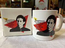 Rare 1993 Jerry Seinfeld Coffee Tea Cup Mug Road Less Traveled Boxed XMAS Gift picture
