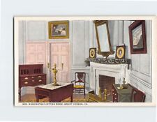 Postcard Mrs. Washington Sitting Room Mt. Vernon Virginia USA picture