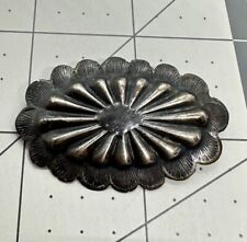 Early Antique Fred Harvey Era Native Sterling Silver Stamped Choncho Brooch:) picture