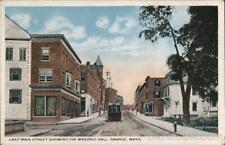 Orange,MA East Main Street Showing the Masonic Hall Franklin County Postcard picture