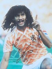 Ruud Gullit NETHERLANDS Signed 16x12 Photo OnlineCOA AFTAL picture