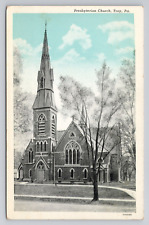 Postcard Presbyterian Church Troy Pennsylvania c1920 picture