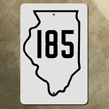 Illinois state Route 185 highway marker road sign Vandalia 1934 10x15 picture