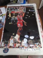 1986 Michael Jordan sports Illustrated poster photo 2x3 reverse bxp2 picture