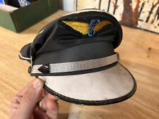 Antique Vintage Harley-Davidson Style Captain Hat Winged Wheel Motorcycle Cap  picture