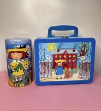 Vintage 90s Madeline Lunchbox & stackable Snack Tins set Kids Collectible Metal picture