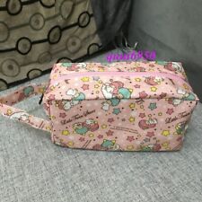 Cute Little Twin Stars Makeup Bag Cosmetic Case Travel Organizer Handbag Tote picture
