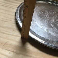 Vintage 1955 Mom & Dad Happy Anniversary Round Silver Plate Serving Tray 12