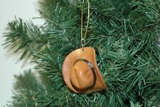 Cowboy Hat, Western, Rodeo Leather Christmas Ornament picture