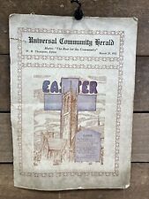Antique Universal Community Herald Easter Edition Universal,PA picture