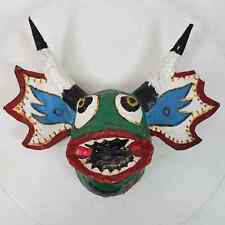 Vintage RARE Handmade ART Mask Signed El Mocho MS Sanoja Venezuela 9x11 Inch picture
