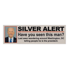 Funny Magnet, Joe Biden Silver Alert (Anti Joe Biden), Vote Donald Trump 2024 picture