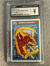 1990 Impel Marvel Universe Card #33 Human Torch *Graded CGC10 MINT*Free SH picture