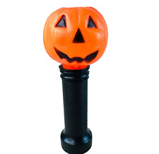Vintage Halloween Plastic Pumpkin Blow Mold Flashlight-Trick Or Treating picture