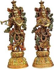 Brass Radha Krishna - Big Size - Brass Radha Idol Statue Sculpture picture