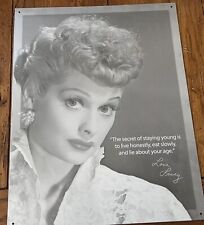 I Love Lucy The Secret Of Staying Young Metal Tin Sign 16x13 picture