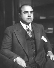 1931 American Gangster, Mobster AL CAPONE 8x10 Photo Criminal Mob Print Poster picture