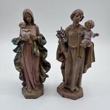 Fontanini St Joseph (657) & Madonna (653) Holding Baby Jesus 6.5” E. Simonetti picture