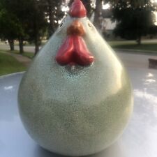 Vintage Ceramic Adorable Fat Chicken Statue Art Piece Unique picture