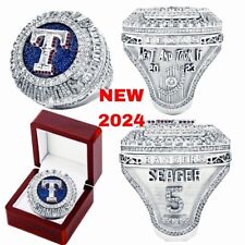New 2024 Texas Rangers Ring With Box SEAGER HOT picture