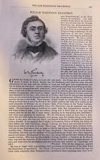 1874 Author William Makepeace Thackeray picture