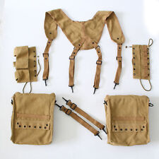 WW2 US Individual Medic Combat Field Kit Bags WWII Suspenders Cantles Equipment picture