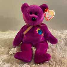 RARE Ty Beanie Baby Bear Millennium 🎊 name spelled wrong Major ERROR 🧸 picture