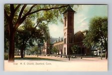 Stamford CT-Connecticut, M.E. Church, Antique Vintage Souvenir Postcard picture