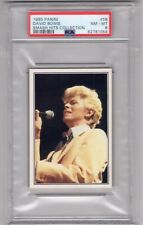 1985 Panini The Smash Hits Collection # 58 David Bowie PSA 8 POP 1 Highest picture