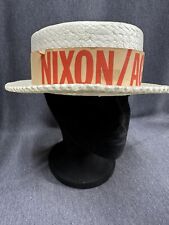Rare Nixon/Agnew Styrofoam Political Campaign Hat-President/Vice picture