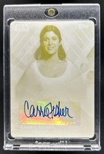 2020 Topps Women of Star Wars Carrie Fisher Auto Printing Plates Leia Organa 1/1 picture