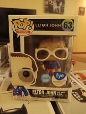 Funko Pop Rocks Elton John #63 FYE Exclusive Red White & Blue Glitter New picture