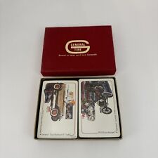 Vintage General Tire Collectible Playing Card Decks in Box Automobiles Cars picture
