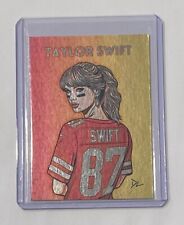 Taylor Swift Platinum Plated Artist Signed Kansas City Chiefs Jersey Card 1/1 picture