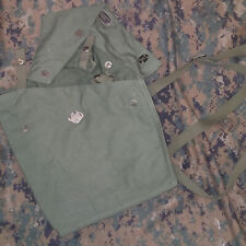 Swedish Army Gas Mask Bag Great condition canvas cold war era M59 satchel case picture