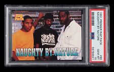 1991 Premier Cards The Rap Pack NAUGHTY BY NATURE ROOKIE RC Hip Hop #89 PSA 10  picture