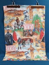 Vintage 1983 Lucasfilm Star Wars Return Of The Jedi Twin Size Flat Sheet ONLY picture