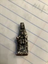 Vintage Black Madonna of Monsteratt Priests Altar Religious Charm picture