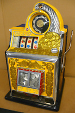 Antique Slot Machine Parts - Watling Rol-A-Top CHICKEN WIRE JACKPOT GLASS picture