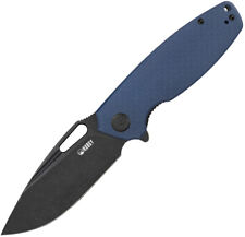 Kubey Tityus Pocket Knife Linerlock Blue G10 Folding Black D2 Steel Blade 322F picture